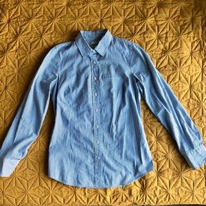 J.Crew Stretch Classic Stripe Perfect Shirt TALL Small